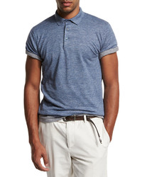 Brunello Cucinelli Linen Cotton Polo Shirt