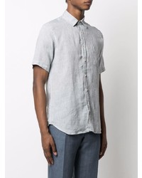 Canali Short Sleeved Linen Shirt