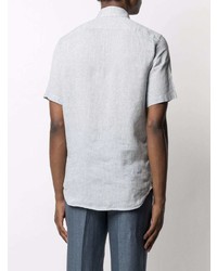Canali Short Sleeved Linen Shirt