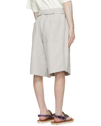 House Of The Very Islands Grey Linen Cruise Control Shorts