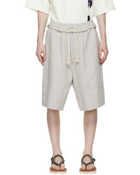 House Of The Very Islands Grey Linen Cruise Control Shorts