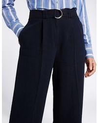Marks and Spencer Linen Rich Wide Leg Trousers