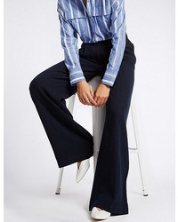 Marks and Spencer Linen Rich Wide Leg Trousers