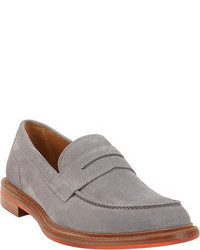 grey suede mens loafers