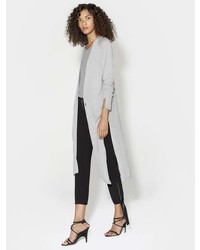 Halston Long Sleeve Duster Cardigan With Side Slits