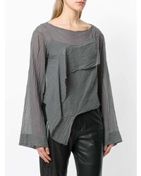 Lost & Found Rooms Long Sleeve Draped Blouse