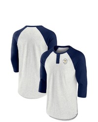 FANATICS Branded Ashnavy Pittsburgh Penguins True Classics Better Believe Raglan Henley 34 Sleeve T Shirt At Nordstrom