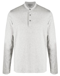 Canali Button Plaquet Cotton T Shirt