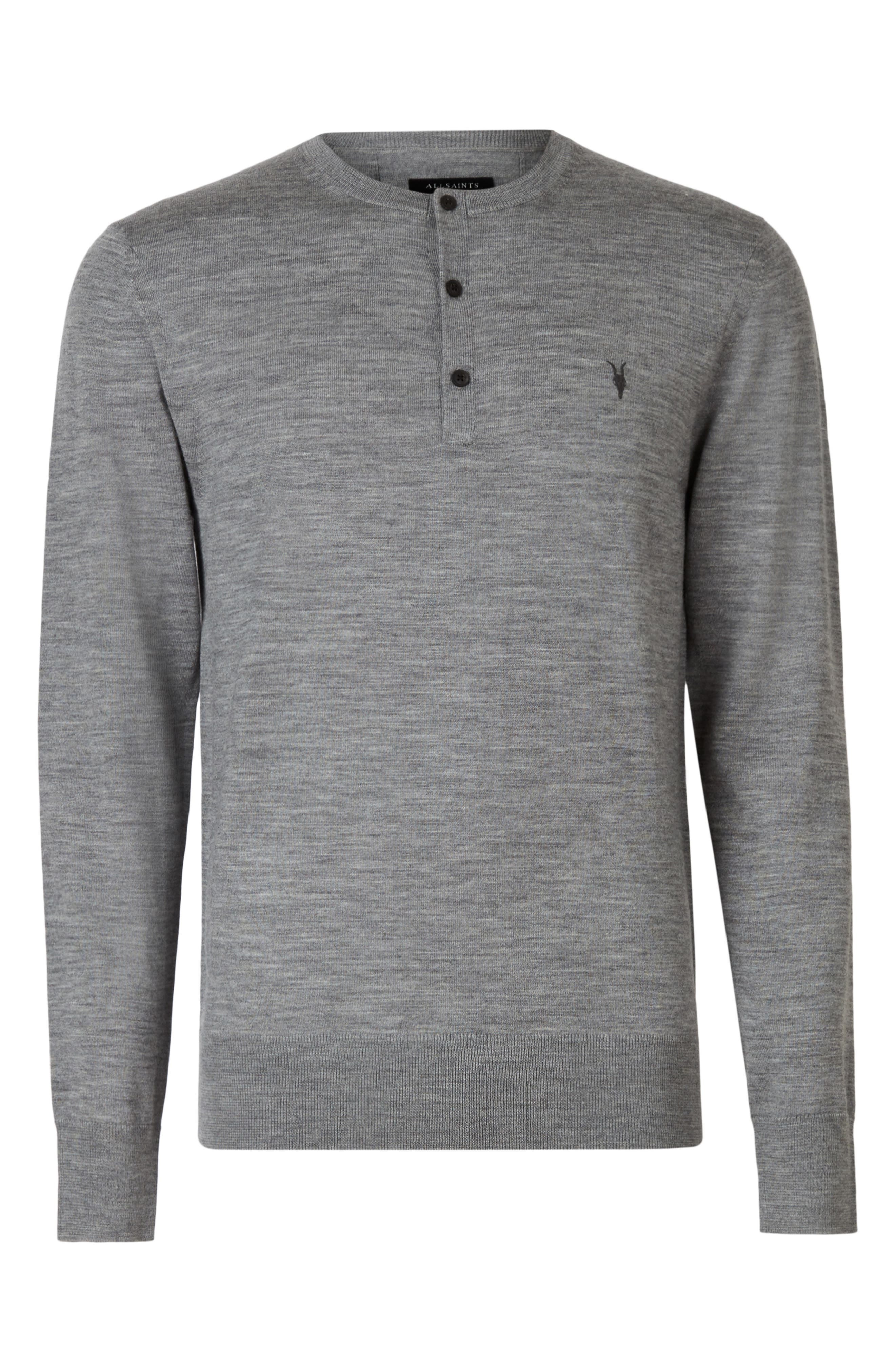 AllSaints Mode Merino Wool Henley, $132 | Nordstrom | Lookastic