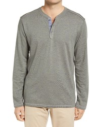 Tommy Bahama Oahu Shores Long Sleeve Henley In Cave At Nordstrom