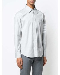 Thom Browne 4 Bar Solid Rwb Stripe Shirt