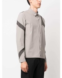 Heliot Emil Anhydrous Panelled Long Sleeve Shirt