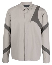 Heliot Emil Anhydrous Panelled Long Sleeve Shirt