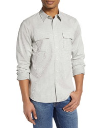 Frame Bedford Slim Fit Solid Button Up Shirt