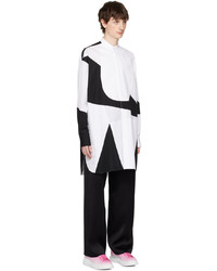 Alexander McQueen Black White Brushstroke Shirt