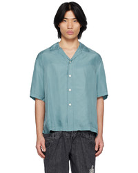 Sunnei Blue Buttoned Shirt