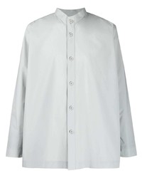 Homme Plissé Issey Miyake Buttoned Up Collarless Shirt