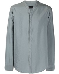 Giorgio Armani Collarless Button Up Shirt