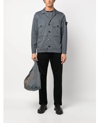 Stone Island Compass Patch Long Sleeve Shirt