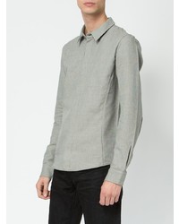 Individual Sentiments Concealed Buttons Shirt