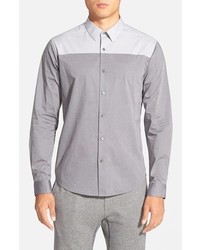 Theory Costo Trim Fit Colorblock Sport Shirt