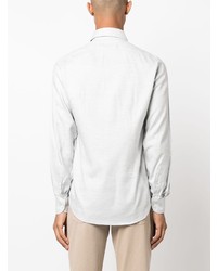 Eleventy Dandy Long Sleeved Cotton Lyocell Shirt