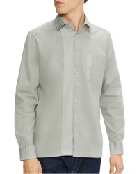 Ted Baker London Fit Paneled Stretch Button Up Shirt