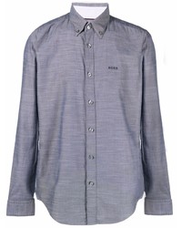 BOSS Grey Cotton Shirt