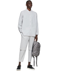 Homme Plissé Issey Miyake Grey Stretch Shirt