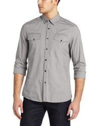 Kenneth Cole New York Solid Military Shirt