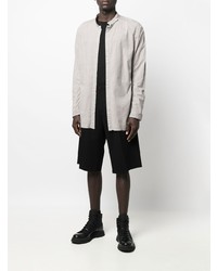 Boris Bidjan Saberi Long Sleeve Band Collar Shirt