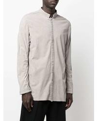 Boris Bidjan Saberi Long Sleeve Band Collar Shirt