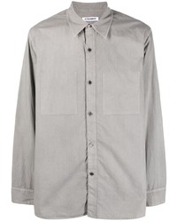 Attachment Long Sleeve Cotton Shirt