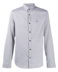 Armani Exchange Micro Jacquard Cotton Shirt