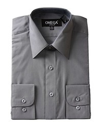 Gravity Threads Omega Long Sleeve Regular Fit Solid Dress Shirt 16 165 N 36 37 S Purple