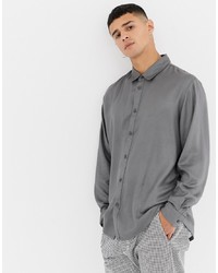 Another Influence Oversized Silky Shirt