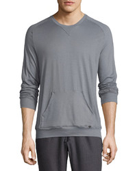 Hanro Paolo Long Sleeve Shirt Frost Gray