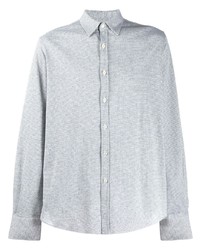 Canali Plain Button Shirt