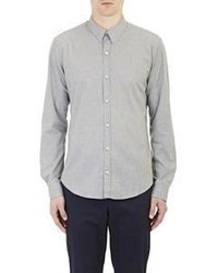 Barneys New York Point Collar Shirt Grey Size Xs
