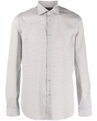 Manuel Ritz Polka Dot Print Cotton Shirt