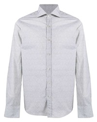Canali Printed Button Up Shirt