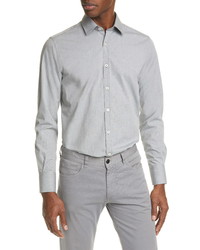 Canali Regular Fit Solid Button Up Shirt