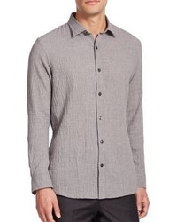 Saks Fifth Avenue Collection Crinkle Sportshirt