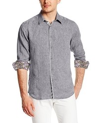 Stone Rose Solid Linen Long Sleeve Shirt