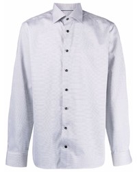 Eton Stripe Pattern Cotton Shirt
