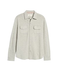 The Normal Brand Textured Knit Long Sleeve Button Up Shirt