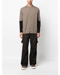 Thom Krom Two Tone Stretch Cotton Shirt