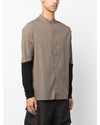 Thom Krom Two Tone Stretch Cotton Shirt