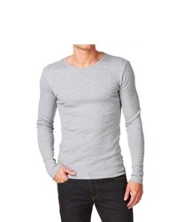 Base Long Sleeve T Shirt Grey Heather