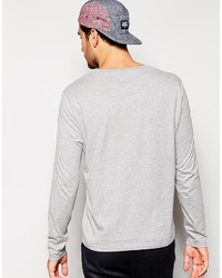 Asos Brand Long Sleeve T Shirt With V Neck